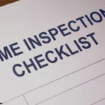 a graphic that say home inspection checklist