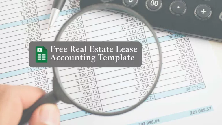 a graphic that says free real estate accounting template