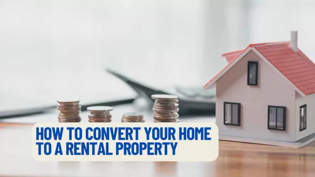a house on a table with money on it and a rental property